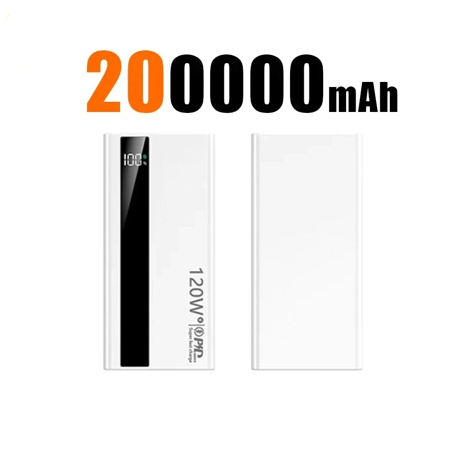 Ultra Fast 50000mAh Power Bank – 120W LED Display Portable Charger