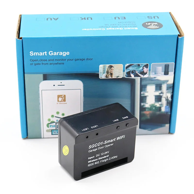 Smart WIFI Garage Door Opener Controller - Remote App Control