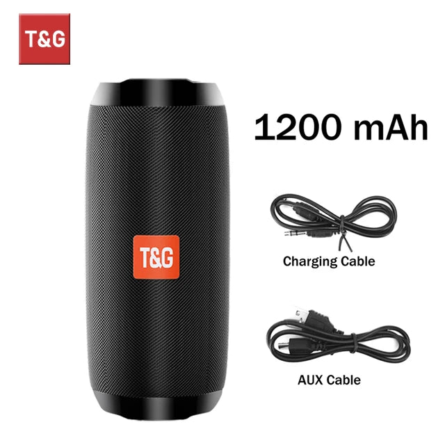 T&G TG117 Portable Bluetooth Speaker – Waterproof Bass Sound