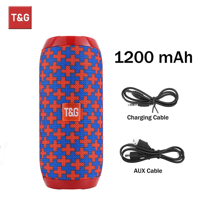 T&G TG117 Portable Bluetooth Speaker – Waterproof Bass Sound