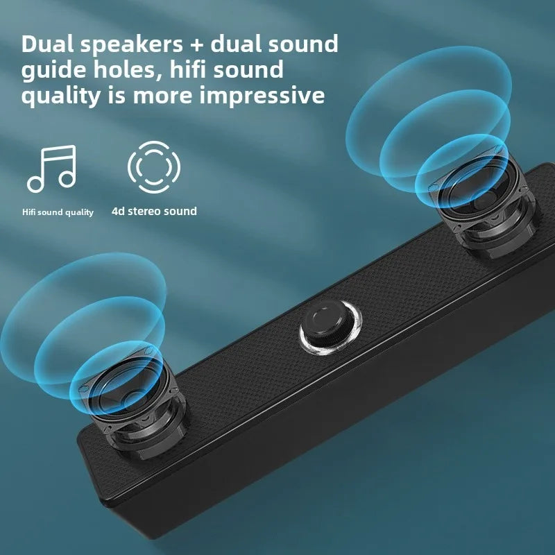 Wireless Bluetooth Soundbar Speaker for Laptop & Phone