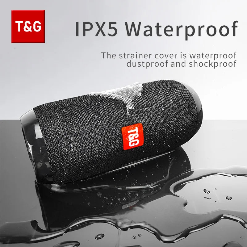 T&G TG117 Portable Bluetooth Speaker – Waterproof Bass Sound