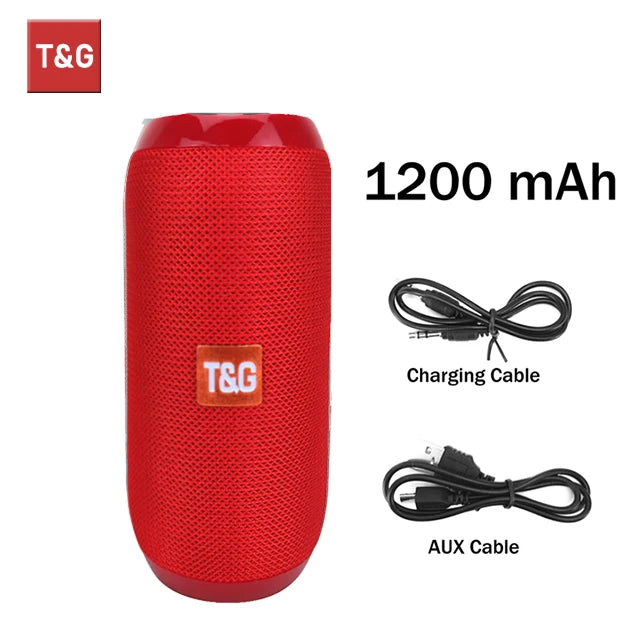 T&G TG117 Portable Bluetooth Speaker – Waterproof Bass Sound