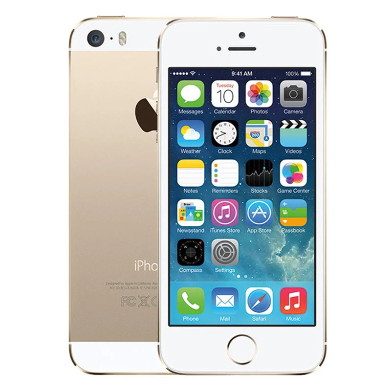 Apple iPhone 5s – 16GB/32GB/64GB (Unlocked, Fingerprint, Compact Size)