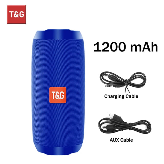 T&G TG117 Portable Bluetooth Speaker – Waterproof Bass Sound