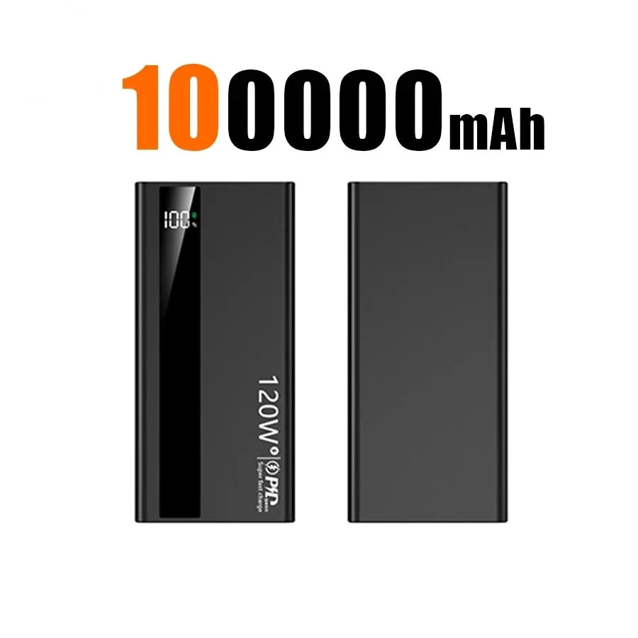 Ultra Fast 50000mAh Power Bank – 120W LED Display Portable Charger