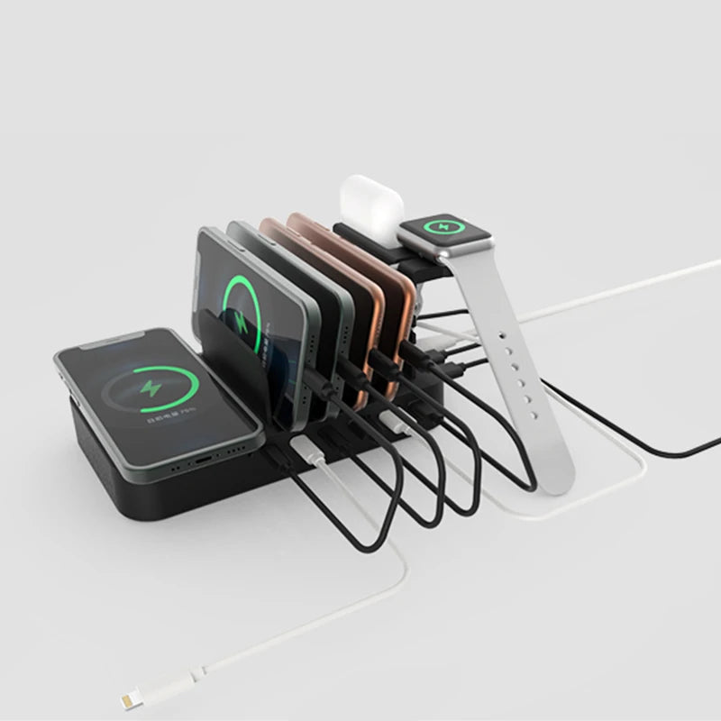 9-in-1 Fast Wireless Charging Station for iPhone, Apple Watch & AirPods