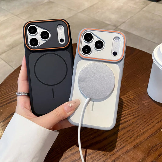 MagSafe Matte iPhone Case – Shockproof Magnetic Cover (iPhone 11–17 Pro Max)