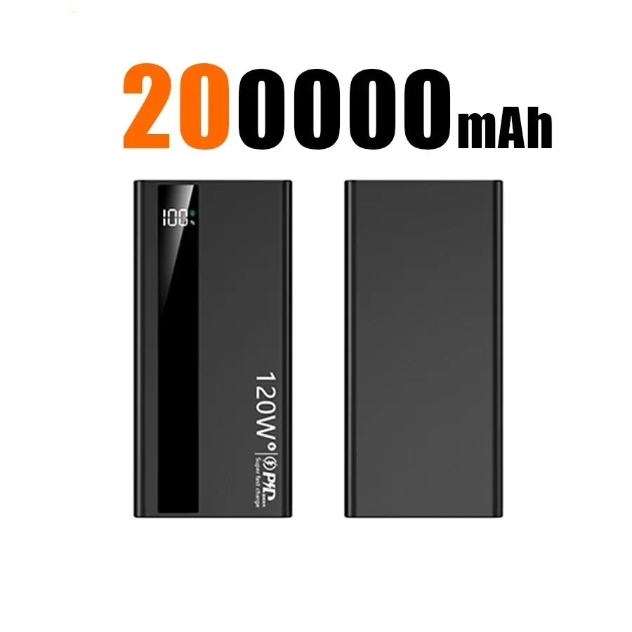 Ultra Fast 50000mAh Power Bank – 120W LED Display Portable Charger