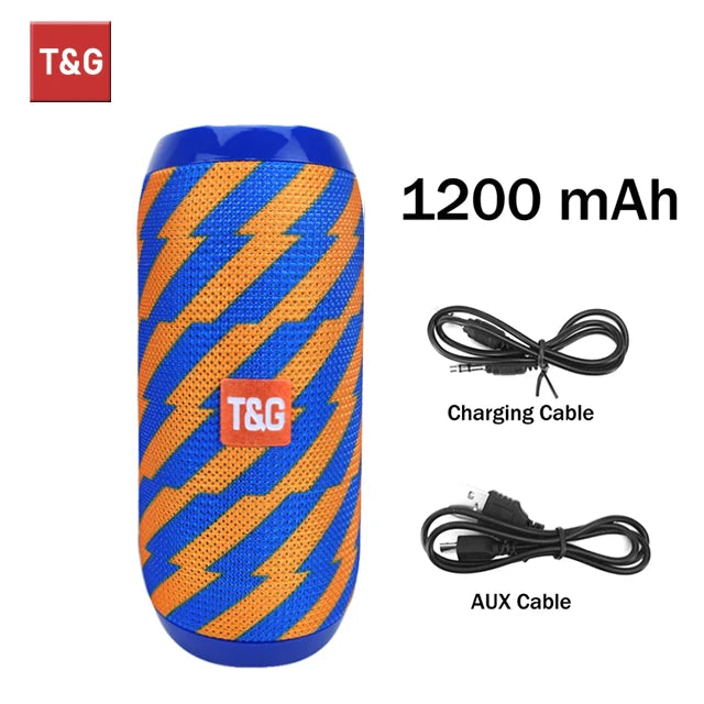 T&G TG117 Portable Bluetooth Speaker – Waterproof Bass Sound