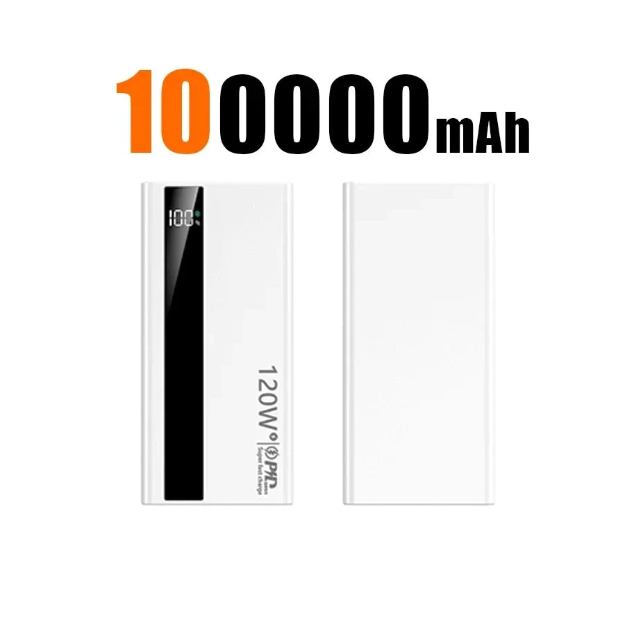 Ultra Fast 50000mAh Power Bank – 120W LED Display Portable Charger