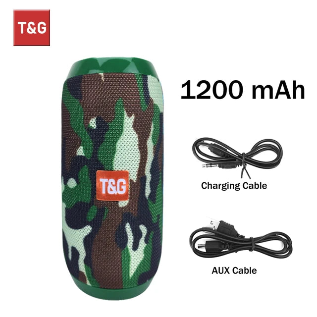 T&G TG117 Portable Bluetooth Speaker – Waterproof Bass Sound